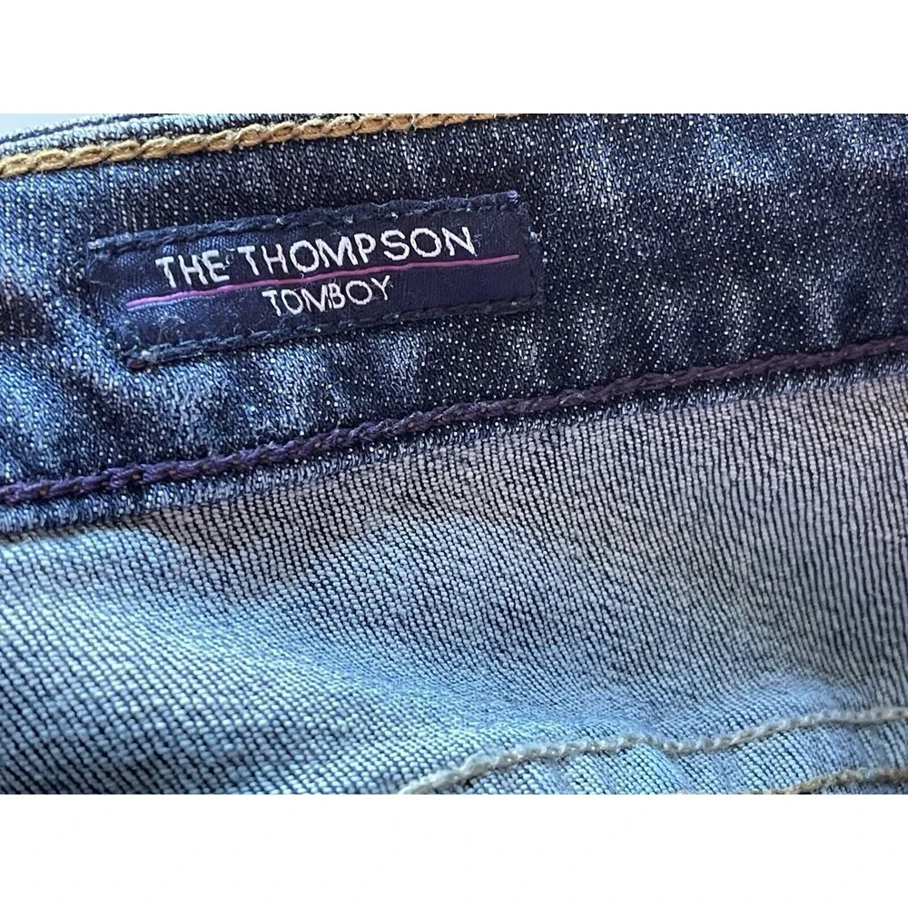 Vigoss The Thompson Tomboy Skinny Jeans Size 29/27 Blue Stretch Denim Low‎ Rise